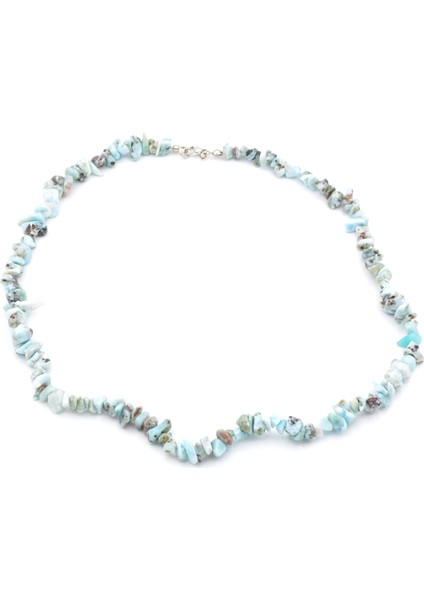 Doğal Kırık Taş Larimar Taşı Kolye 1.kalite Doğal Taş fiyatları