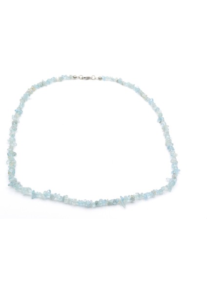 Hakiki Doğal Kırık Taş Akuamarin Kolye 1.kalite Doğal Taş fiyatları