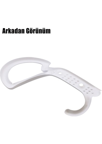 Portmanto Vestiyer Duvar Askısı Metal Dolap Elbise Askılığı Beyaz