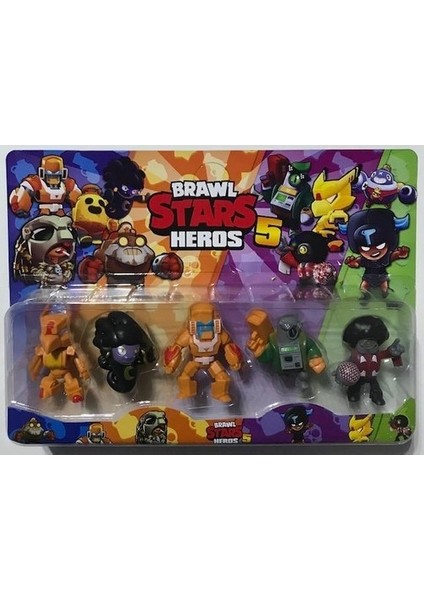 Brawl Stars Oyuncak 5li Figür Spıke Nita Dynamıke Leon Tıck Oyun