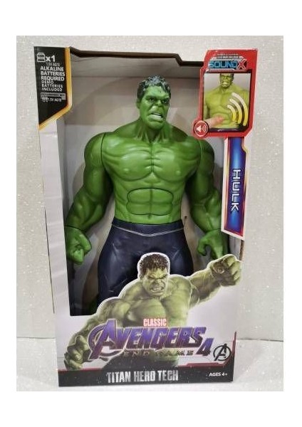 Oyuncak Hulk Figür Avengers Hulk Figür Oyuncak Avengers Figür 30 cm Hulk Oyuncak Işıklı ve Sesli