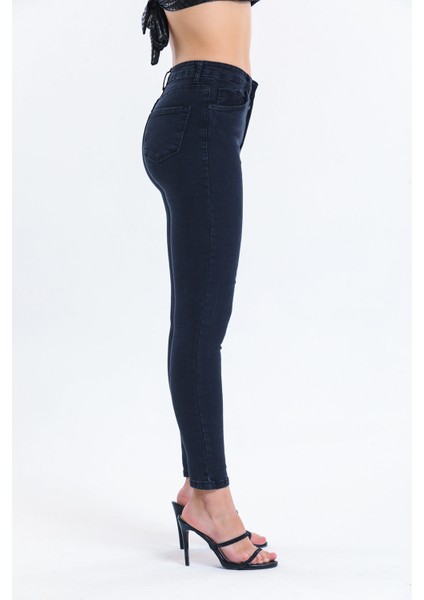 Füme Dar Paça Kot Pantolon Toparlayıcı Slim Fet Jean fiyatları