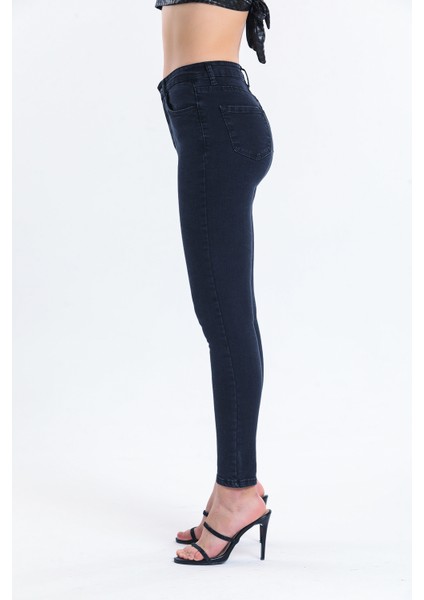 Füme Dar Paça Kot Pantolon Toparlayıcı Slim Fet Jean modelleri