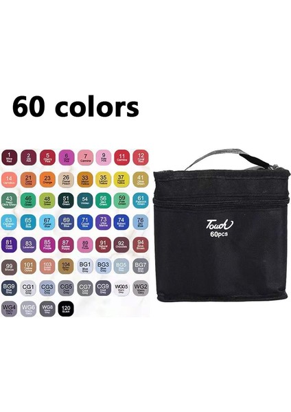 Renkli Çift Başlı Yağlı Marker Set Kroki Doodle Sanat Öğrenci Okul Malzemeleri Kırtasiye