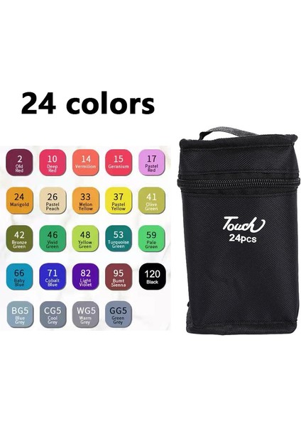 Renkli Çift Başlı Yağlı Marker Set Kroki Doodle Sanat Öğrenci Okul Malzemeleri Kırtasiye