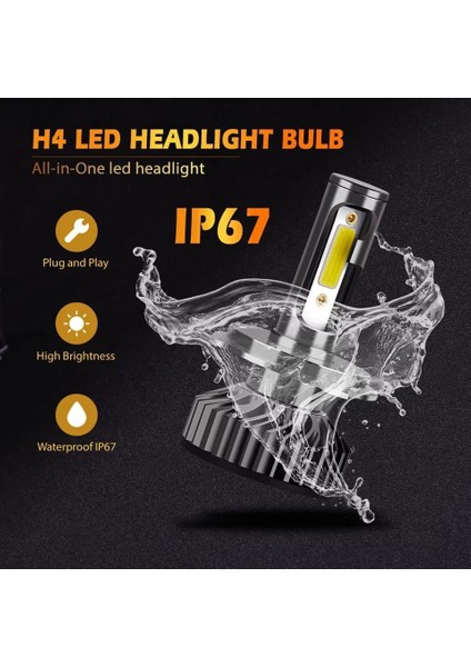2 Adet Balp Pro Csp H27 Mini LED Xenon Bulut Teknolojisi 55W 8800LM 6500K