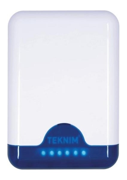Teknim VAS-741BX Mavi Flaşörlü Harici Siren, 115 Db Ses Gücü