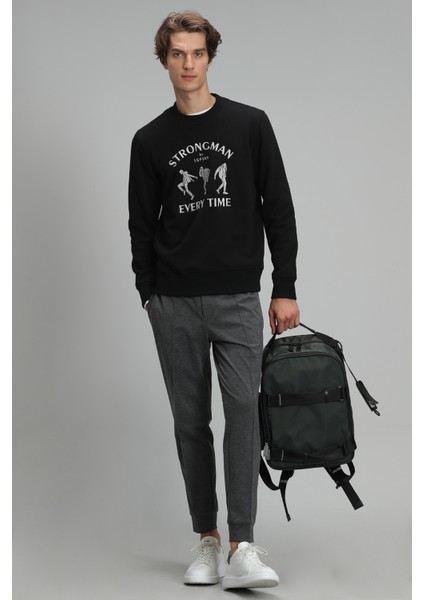 Edwın Erkek Sweatshirt Siyah