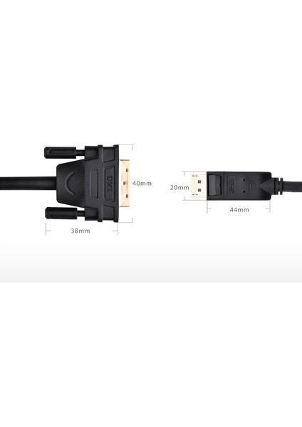 4558 Displayport To DVI Çevirici Dönüştürücü Adaptör Kablosu