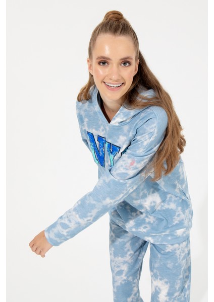 Kadın Mavi Sweatshirt 50254460-VR036 fırsatları