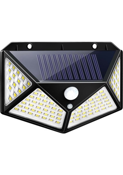 Daily Link Dailylink Hareket Sensörlü Solar 100 LED Güneş Enerjili Duvar Lambası