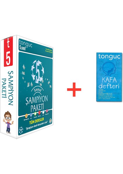 Tonguç Yayınları 5. Sınıf Şampiyon Paketi Set 6 Kitap-(Kafa Defteri )