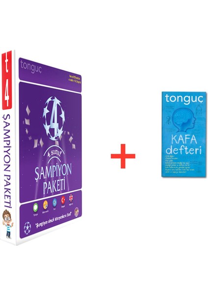 Tonguç Yayınları 4. Sınıf Şampiyon Paketi 3 Kitap -(Kafa Defteri )