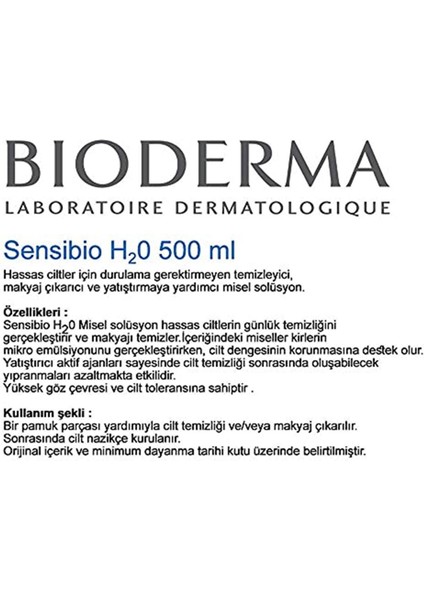 Sensibio H2o 500ml Yuz Temizleme Solüsyonu 2 Urun