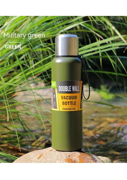 1000 ml Büyük Kapasite Paslanmaz Çelik Termos Bardak (Yurt Dışından)