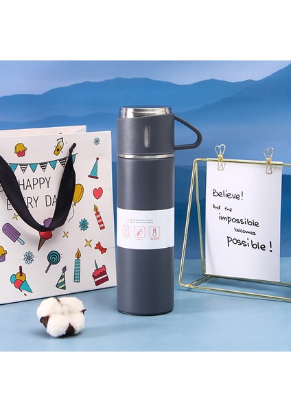 500 ml Kırılmaz Paslanmaz Çelik Termos Bardak (Yurt Dışından)