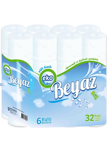 Eko Tuvalet Kağıdı Çift Kat 32'li