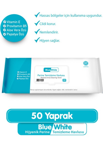Hijyenik Perine Temizleme Havlusu 50'li Paket fiyatları