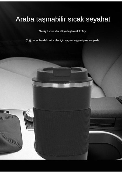 Yıfeng Çift Duvar Yalıtımlı Araba Kahve Fincanı 380ML (Yurt Dışından)