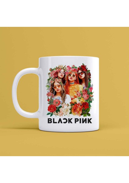 Black Pink Tasarımlı Kupa Bardak Mr-01