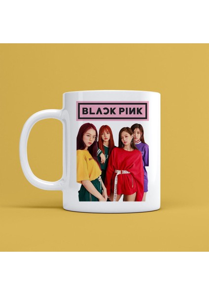 Black Pink Tasarımlı Kupa Bardak Mr-05