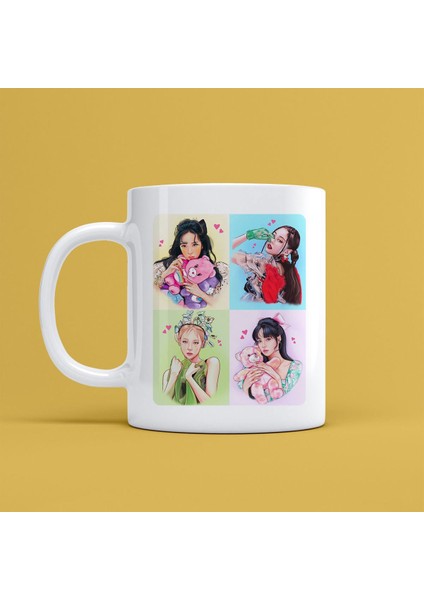 Black Pink Tasarımlı Kupa Bardak Mr-12