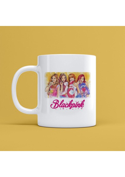 Black Pink Tasarımlı Kupa Bardak Mr-13