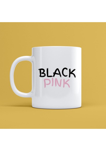 Black Pink Tasarımlı Kupa Bardak Mr-17