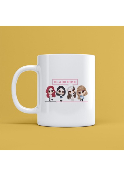 Black Pink Tasarımlı Kupa Bardak Mr-19