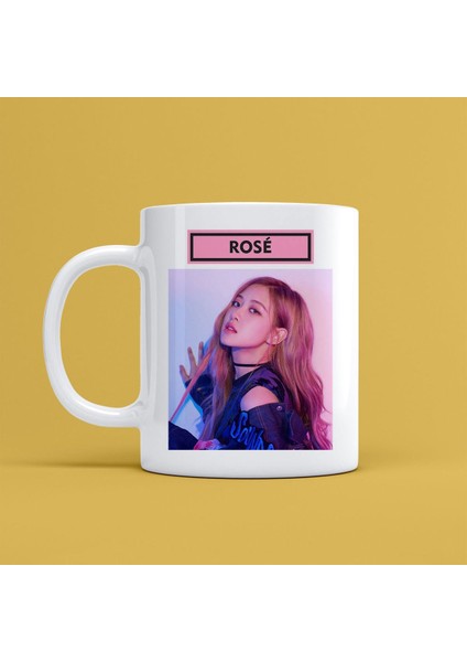 Black Pink Tasarımlı Kupa Bardak Mr-23