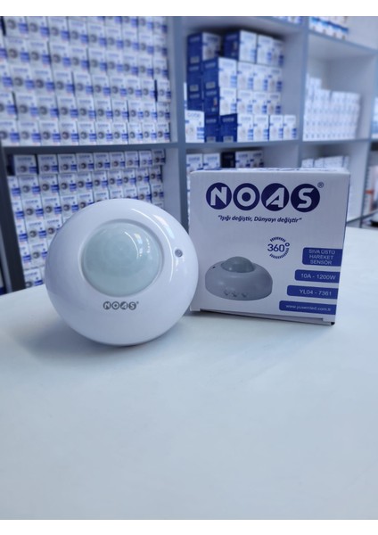 YL04-7361 1200W 10A 360 Derece Sıva Üstü Hareket Sensörü