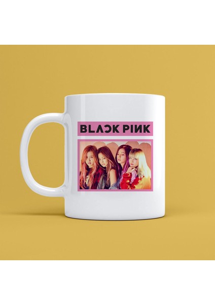 Black Pink Tasarımlı Kupa Bardak Mr-24