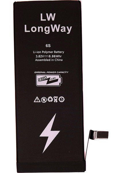 Long Way Lw iPhone 6s Yüksek Kapasite Batarya 2320 Mah Inanılmaz Batarya Long Way