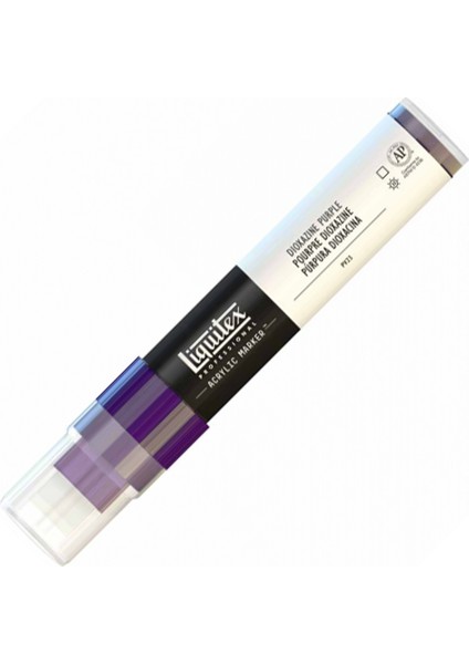 : Professional Akrilik Markör : Kesik Uç (15 Mm) : Dioxazine Purple 186