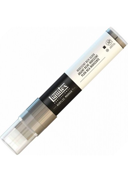 : Professional Akrilik Markör : Kesik Uç (15 Mm) : Iridescent Rich Silver 239