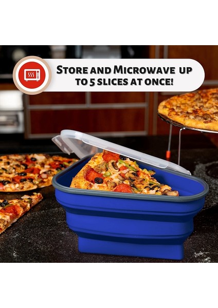 Pizza Saklama Kabı Katlanabilir Yeniden Kullanılabilir Pizza Saklama Kabı Ayarlanabilir Space Saver Bpa Free (Yurt Dışından)