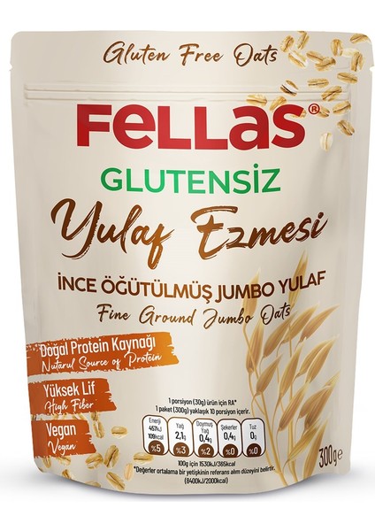 Glutensiz Yulaf Ezmesi 300 gr