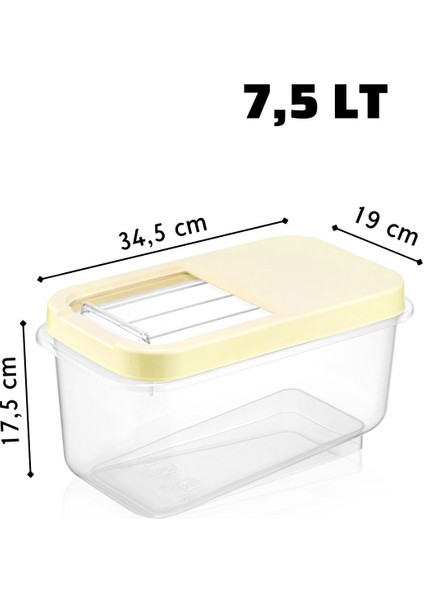 Kolay Kayar Kapaklı 7,5 Lt Multibox Deterjan Saklama Kutusu