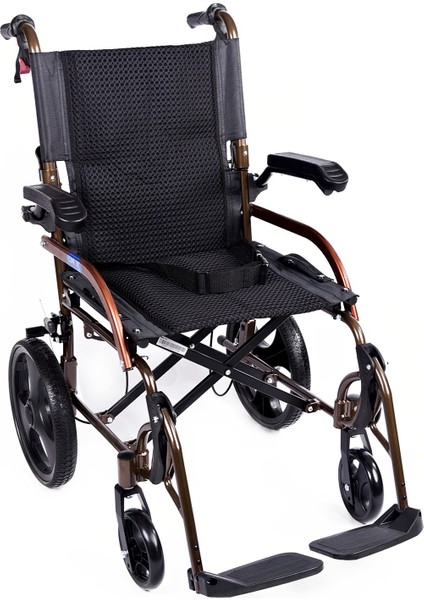 GK863LABJ-12 Jet Black Transfer Alüminyum Tekerlekli Sandalye