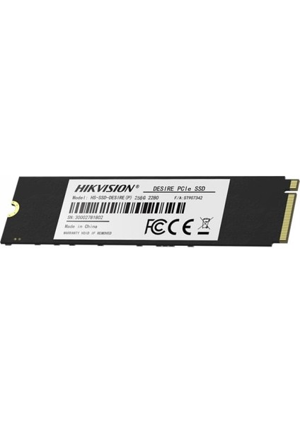 Desire P HS-SSD-DESIRE-P/256 256GB 2280/1800MB/S Pcıe Nvme M.2 SSD Disk