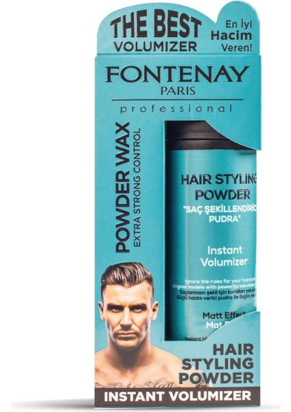 Saç Şekillendirici Toz Wax Mat Effect Mavı 20gr