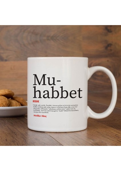 Lügatçe Muhabbet Isme Özel Kupa
