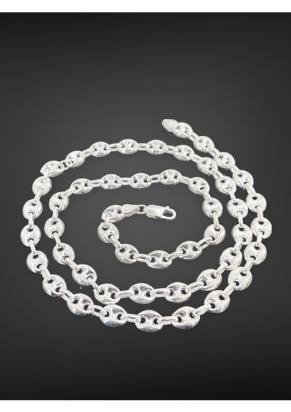 925 Ayar Gümüş 65 cm Uzunluk 8 mm 36 gr Kahve Çekirdeği Kolye fiyatları