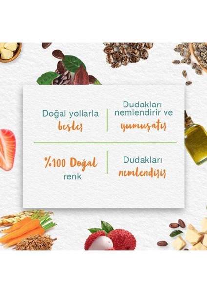 Parlatıcı Dudak Kremi, Çilek, Nemlendirici, %100 Doğal Renk, Silikon İçermez, 4,5 gr