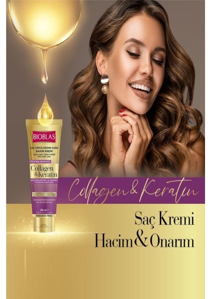 Yağlanmaya Karşı Collagen&Keratin 3'Lü Saç Bakım Seti indirimleri