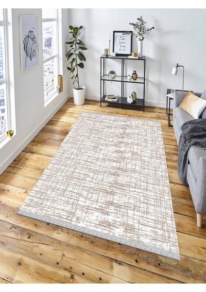 Dekoratif Kaymaz Taban Yıkanabilir Modern Halı DELÜX-1016