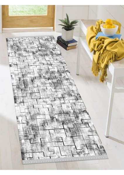 Dekoratif Kaymaz Taban Yıkanabilir Modern Halı DELÜX-1008
