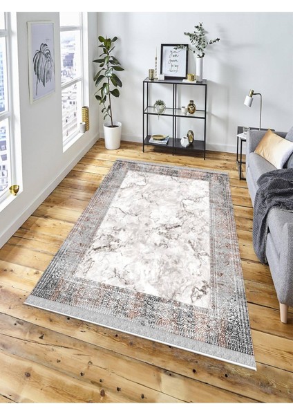 Dekoratif Kaymaz Taban Yıkanabilir Modern Halı DELÜX-1028