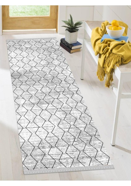 Dekoratif Kaymaz Taban Yıkanabilir Modern Halı DELÜX-1006