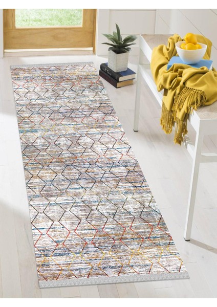 Dekoratif Kaymaz Taban Yıkanabilir Modern Halı DELÜX-1005